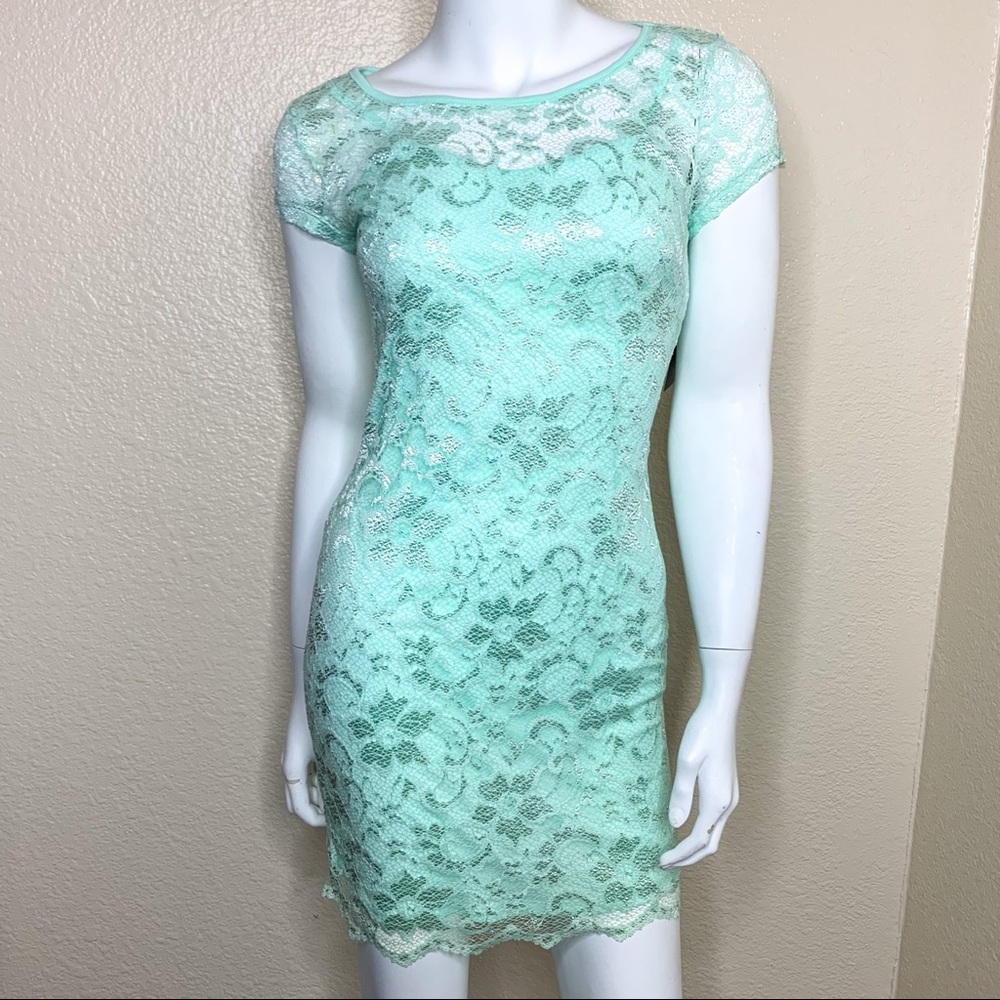 NWT Mint Green Lace Dress